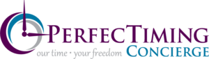 PerfecTiming Concierge logo designed by Netta Radice Design, Inc.