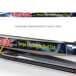 Tampa Bay Dragon Boat Club boat wrap by Netta Radice Design, Inc.